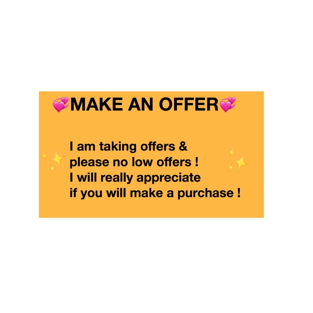 MAKE A OFFER !! ✨